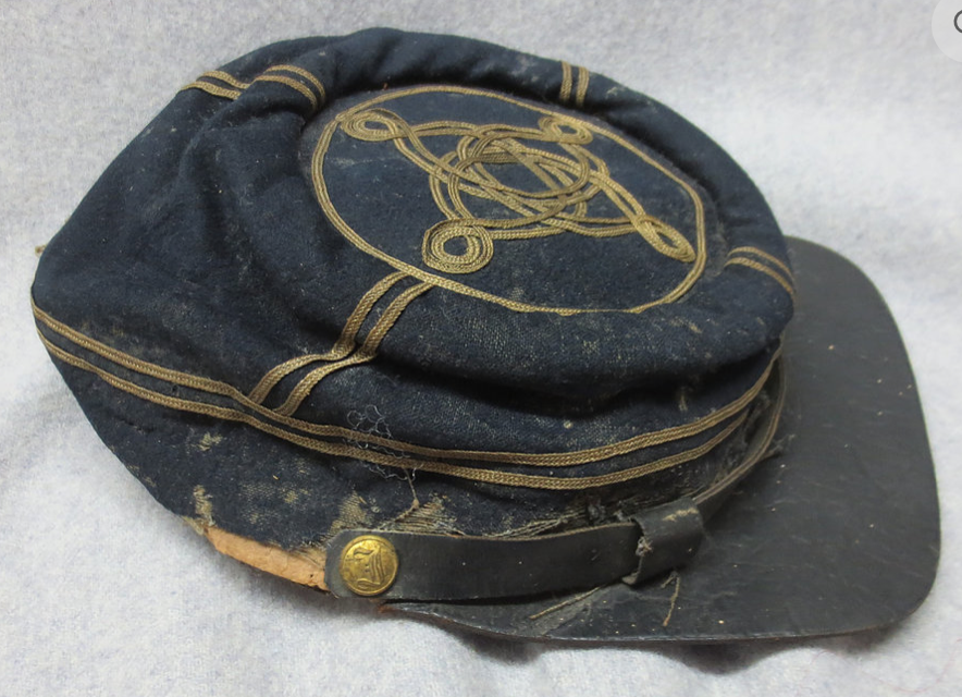Old black headgear