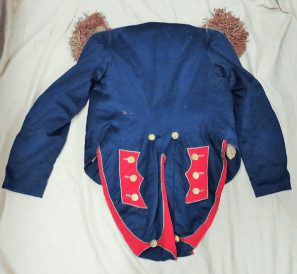 Back view of the uniform coat