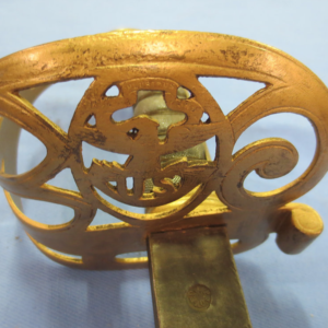 Sword's golden rain guard with pattern