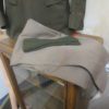 Folded trouser with some army green cloth