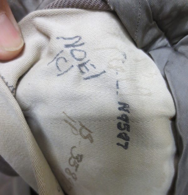 Inside of army shirt with name