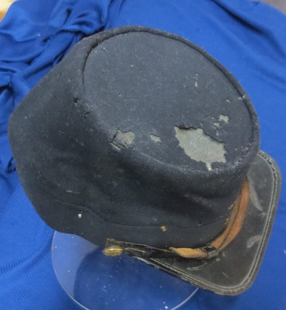 Original Civil War M1855/8 Kepi hat with chinstrap – Battleground Antiques
