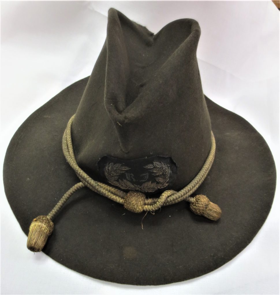 RARE early Civil War Hardee hat worn as a slouch hat, Rhode Island