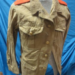 Excellent Spanish American War era khaki ARTILLERY enlisted jacket !