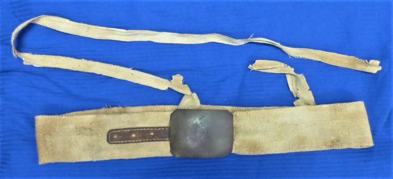 Beyond RARE Civil War Confederate linen waist belt set w/ over the ...