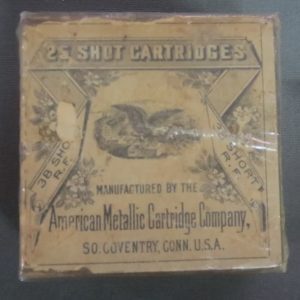 C6. .38 short rimfire, box of 50, American Metallic Cartridge Company