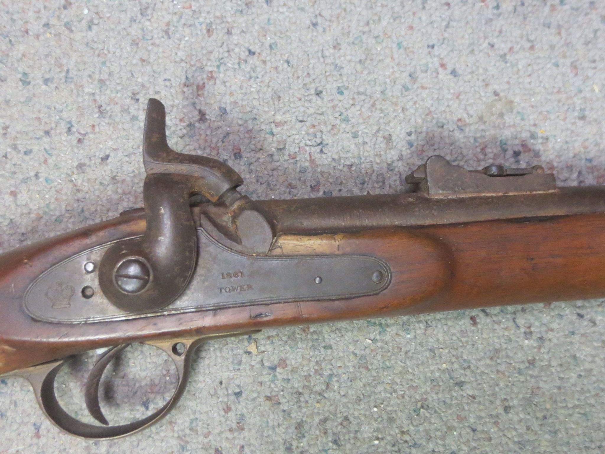 Exceptional and estate fresh P53 Tower Enfield Civil War rifle musket ...