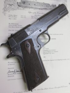 Pre-WWI Colt M1911 Government .45acp pistol shipped to Canadian Military in 1914
