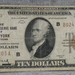 RARE United States National Currency $10 bill,  Federal  Reserve Bank of New York, 1929