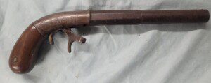 Fine and rare antebellum underhammer bar pistol by Bacon, Norwich, Connecticut