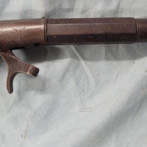 Fine and rare antebellum underhammer bar pistol by Bacon, Norwich, Connecticut