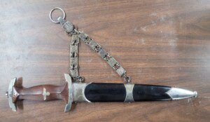 RARE WW2 German NSKK chained dagger, fresh estate find!