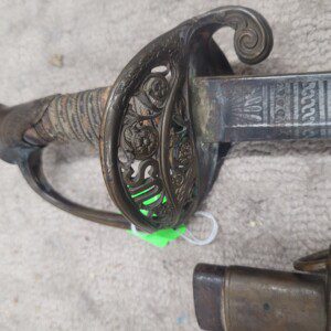 Super honest field used Civil War Staff and Field sword, Model 1850, field metal scabbard WILDER's BRIGADE!