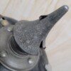 WWI German Prussian line infantry Pickelhaub spike helmet M1915, BULLET STRUCK! - Image 6
