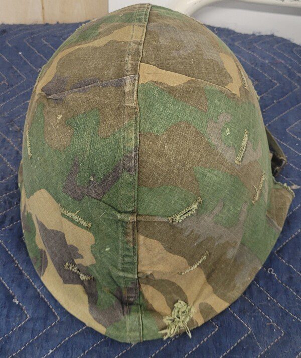 US Army combat helmet used in Viet Nam, mid-1960s