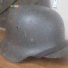 German WWII Heer (Army) Infantry helmet, M42, KIA battle damaged! - Image 3