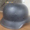 German WWII Luftwaffe (Air Force) ground force combat helmet with original liner - Image 2
