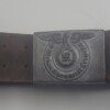 WWII German Waffen SS belt and buckle for NCOs and EM--local veteran estate find! - Image 2