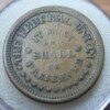 Lot of THREE Civil War patriotic trade tokens, non-dug, as found in a cap pouch! - Image 5