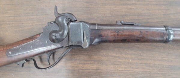 Civil War Sharps Model 1859 RIFLE with patch box and bayonet lug below the barrel