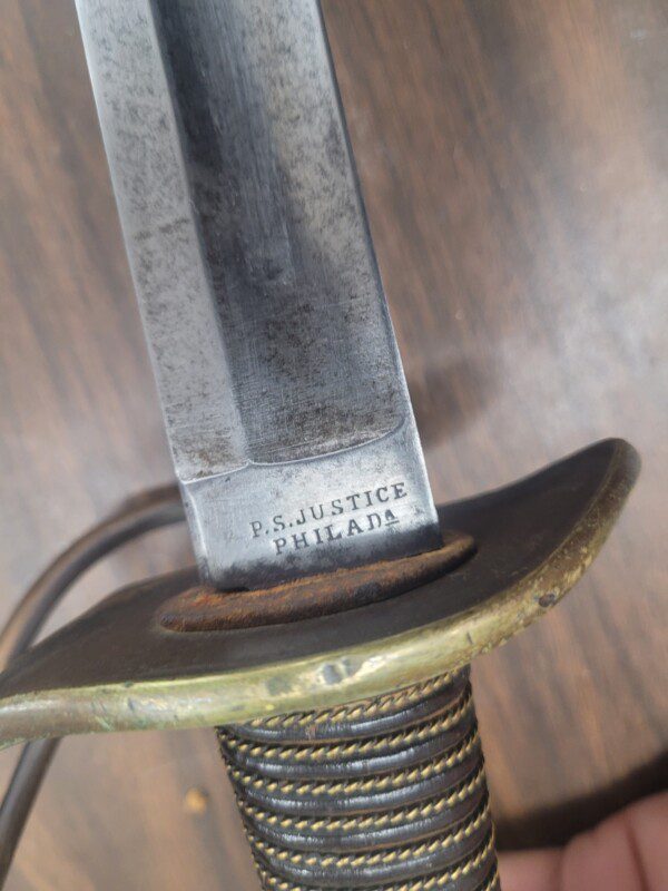 US Model 1840 Heavy Cavalry sword “Old Wristbreaker” by P.S. Justice, Philadelphia
