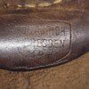 ORIGINAL WW2 German Heer (Nazi) Army belt buckle with leather tongue, maker marked - Image 3