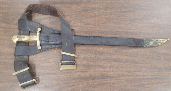 RARE US Model 1855 Rifleman's belt set with sword bayonet !