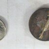 Original WWII German Nazi Party pin, nickle sized - Image 2