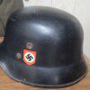 RARE M33 German “Vulcanfibre” SS helmet brought back by a US GI! - Image 2