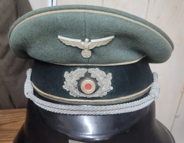 Very honest WWII German Heer (Army) infantry officer visor cap