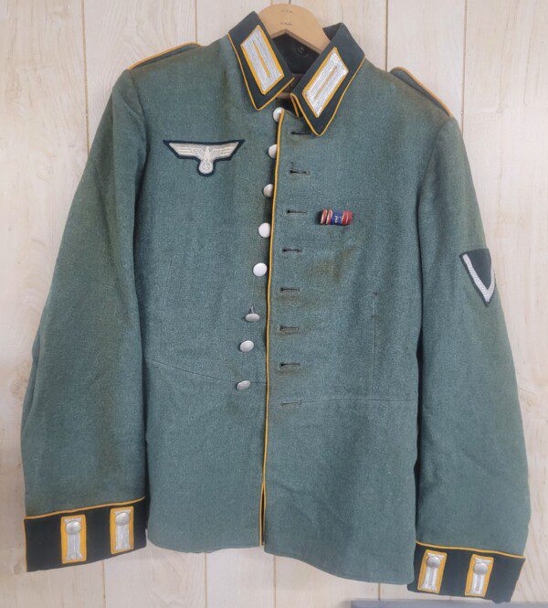 RARE WW2 II German Army Panzer Support Recon uniform  tunic! IDENTIFIED!
