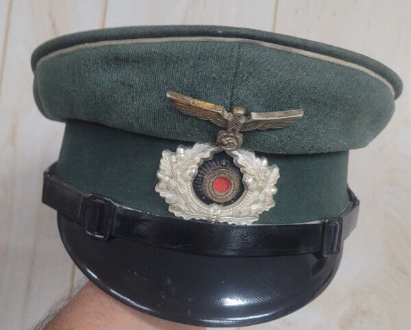 Exceptional WWII Nazi German Infantry visor cap, enlisted grade