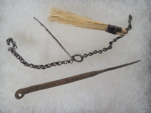 RARE French and Indian Wars era flintlock pick and brush