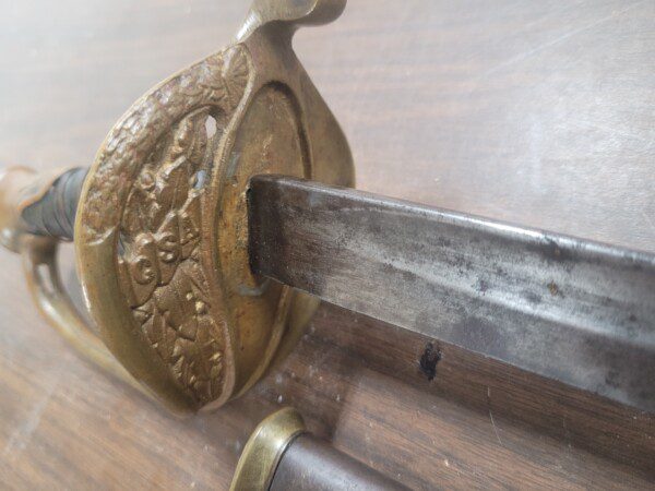 RARE CSA Banner Confederate Civil War Staff Officer sword, Kenansville, Louis Froelich, Confederate States Armory
