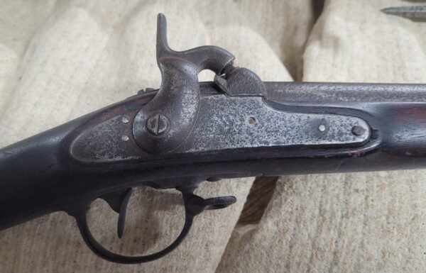 Honest original condition US Model 1842 .69 Springfield musket, Mexican and Civil Wars 1847