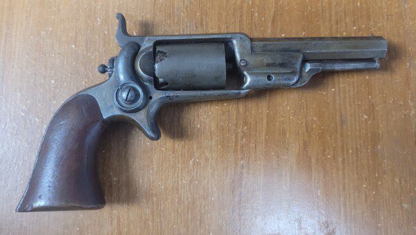 Scarce antebellum Civil War Colt Root percussion revolver, .28 caliber, 1856