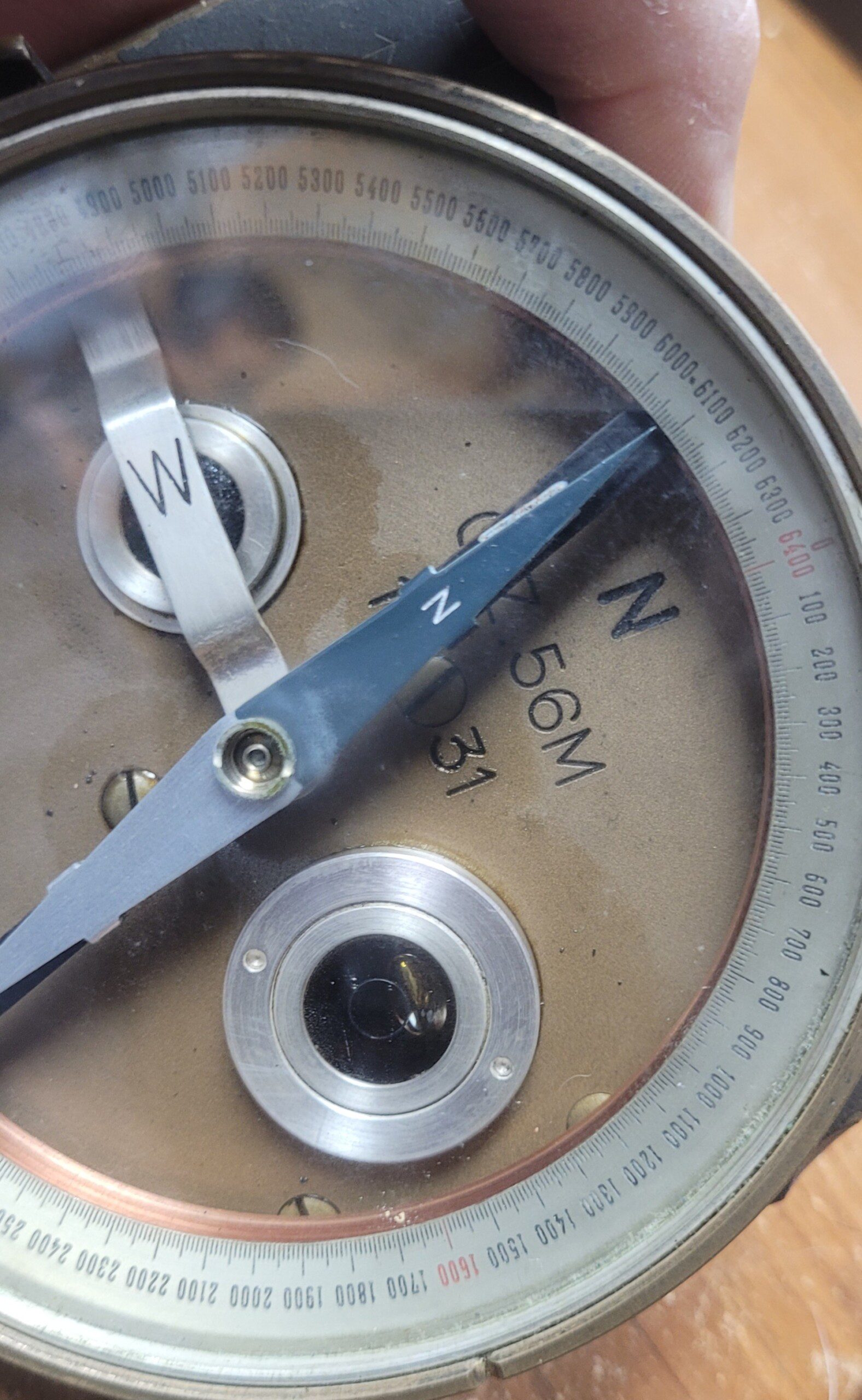 RARE cased German WWII Artillery directional fire compass by Zeiss! - Image 2