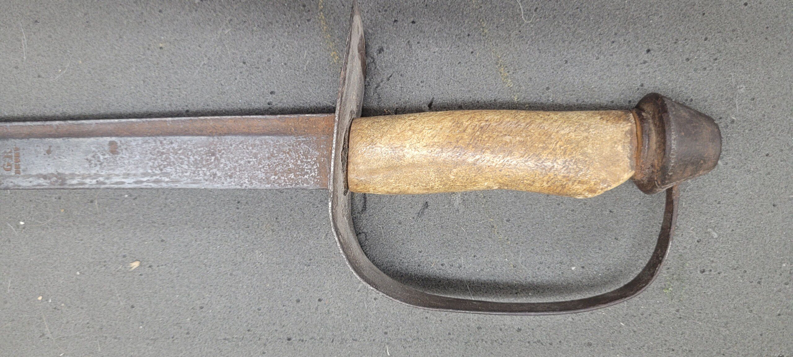 Exceptional and RARE American Revolutionary War sword made from a Scottish basket hilt! - Image 5