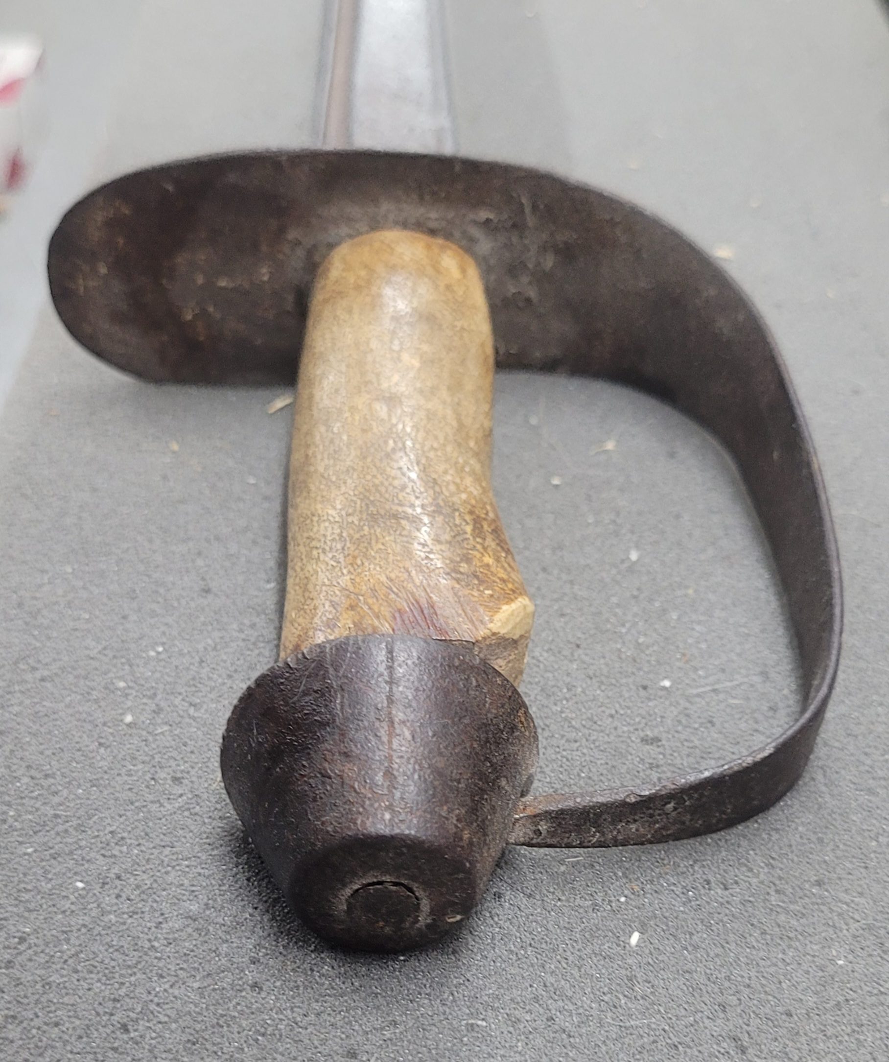 Exceptional and RARE American Revolutionary War sword made from a Scottish basket hilt! - Image 4