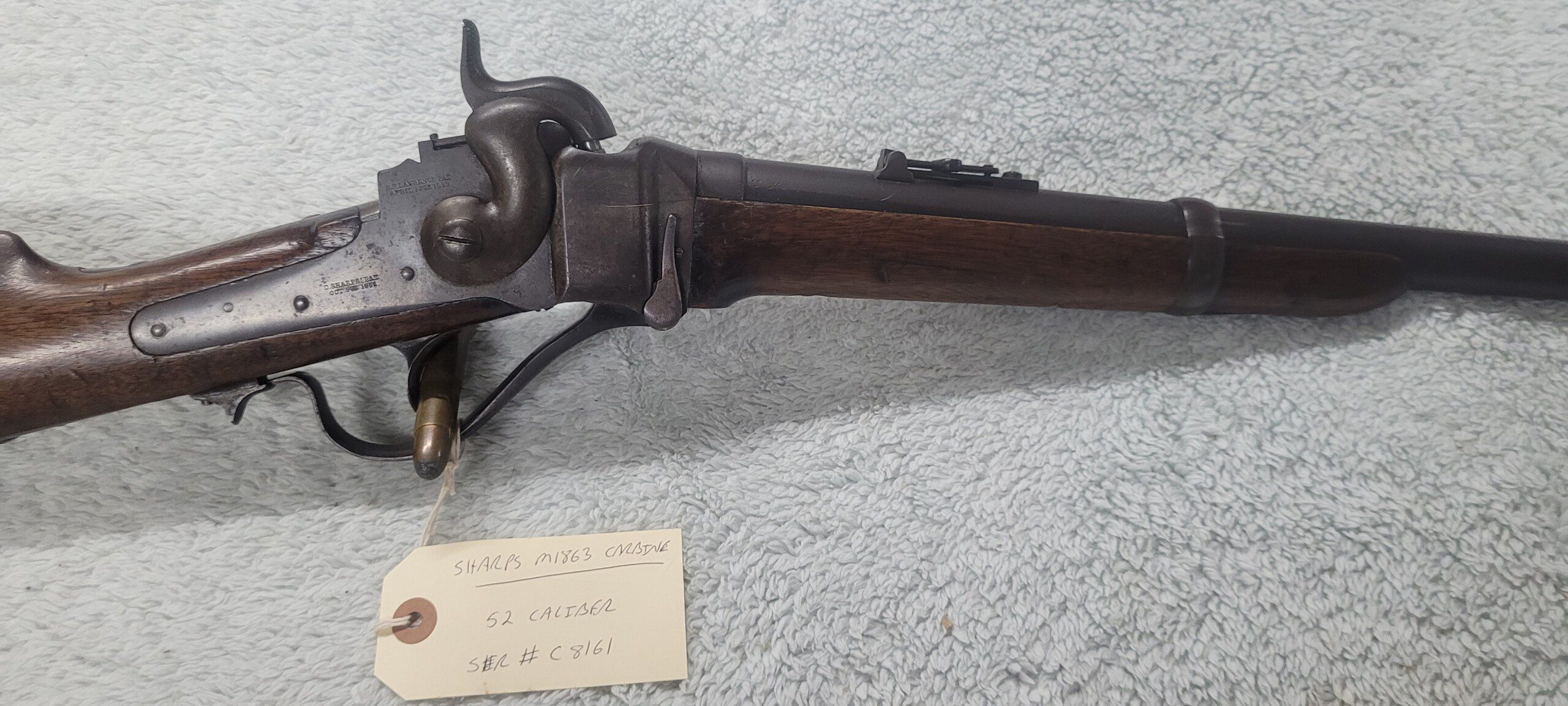 Civil War Model 1863 Sharps percussion cavalry carbine 1st Maryland or 1st New Hampshire Cavalry! - Image 3