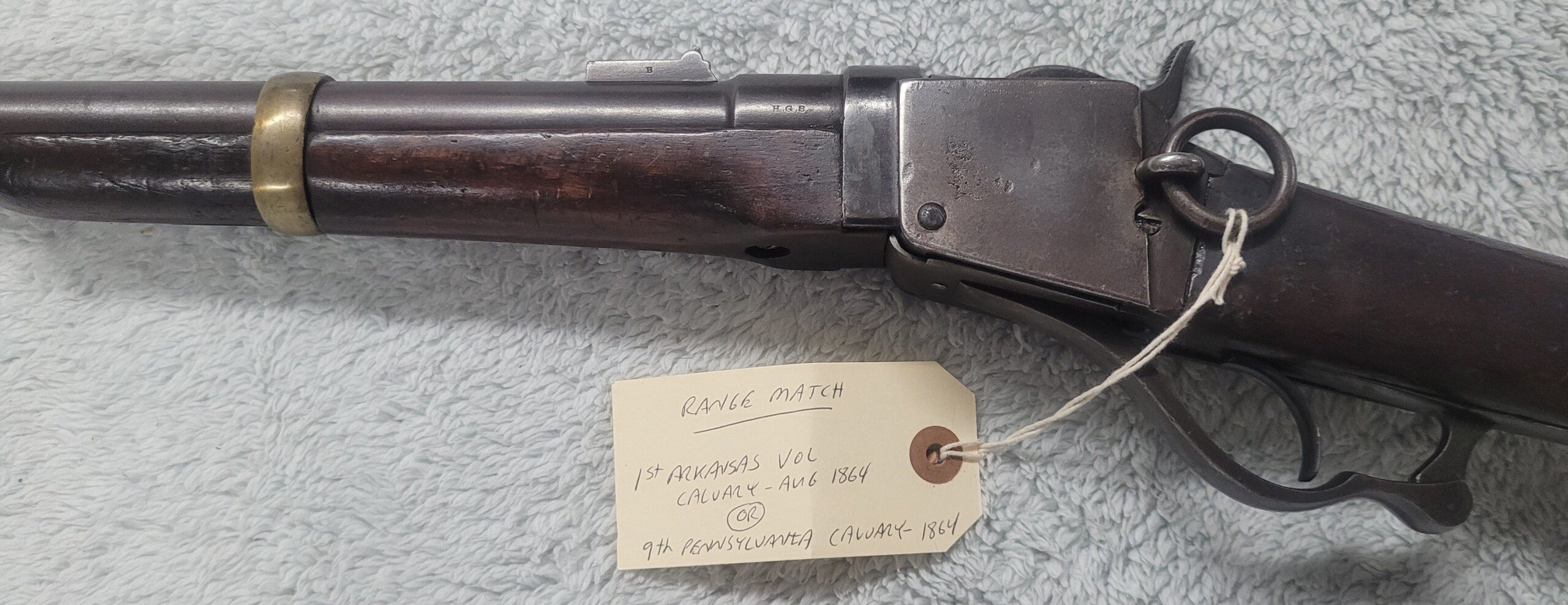 Starr Civil War percussion carbine, #15268, as issued to 9th Pennsylvania Cavalry and 1st Arkansas! - Image 2