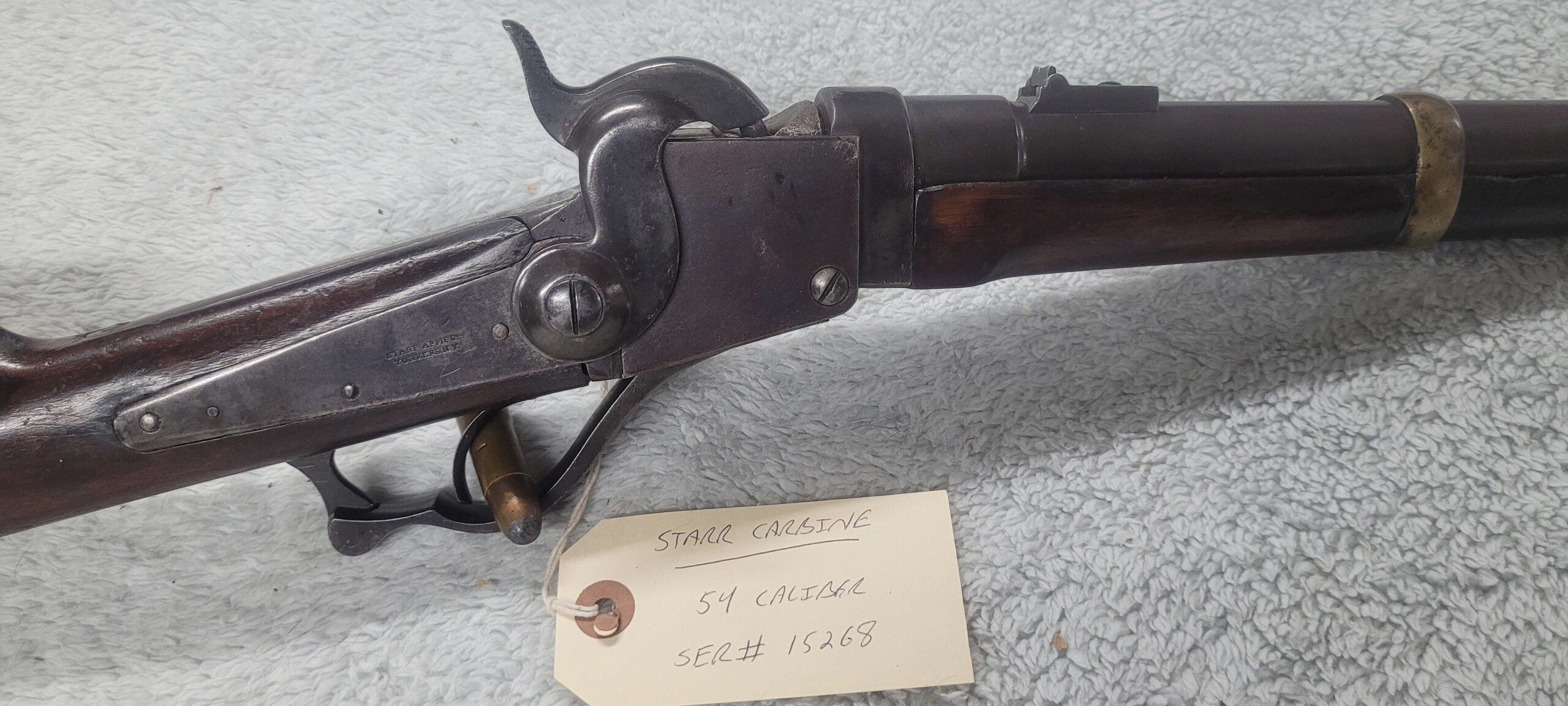 Starr Civil War percussion carbine, #15268, as issued to 9th Pennsylvania Cavalry and 1st Arkansas! - Image 3