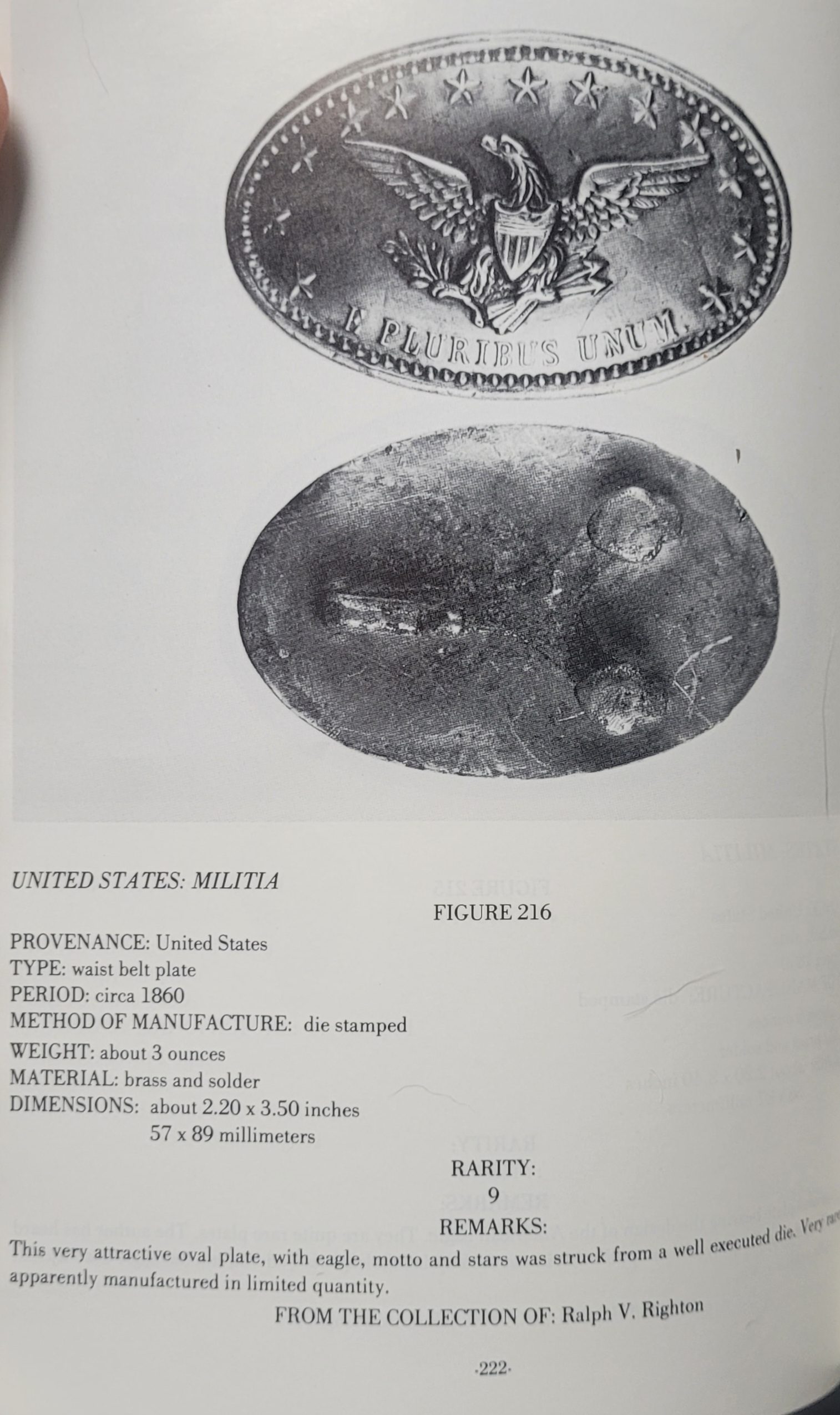 RARE Oval eagle belt plate from Franklin, Tennessee battlefield RARITY of 9! - Image 4