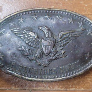 RARE Oval eagle belt plate from Franklin, Tennessee battlefield  RARITY of 9!