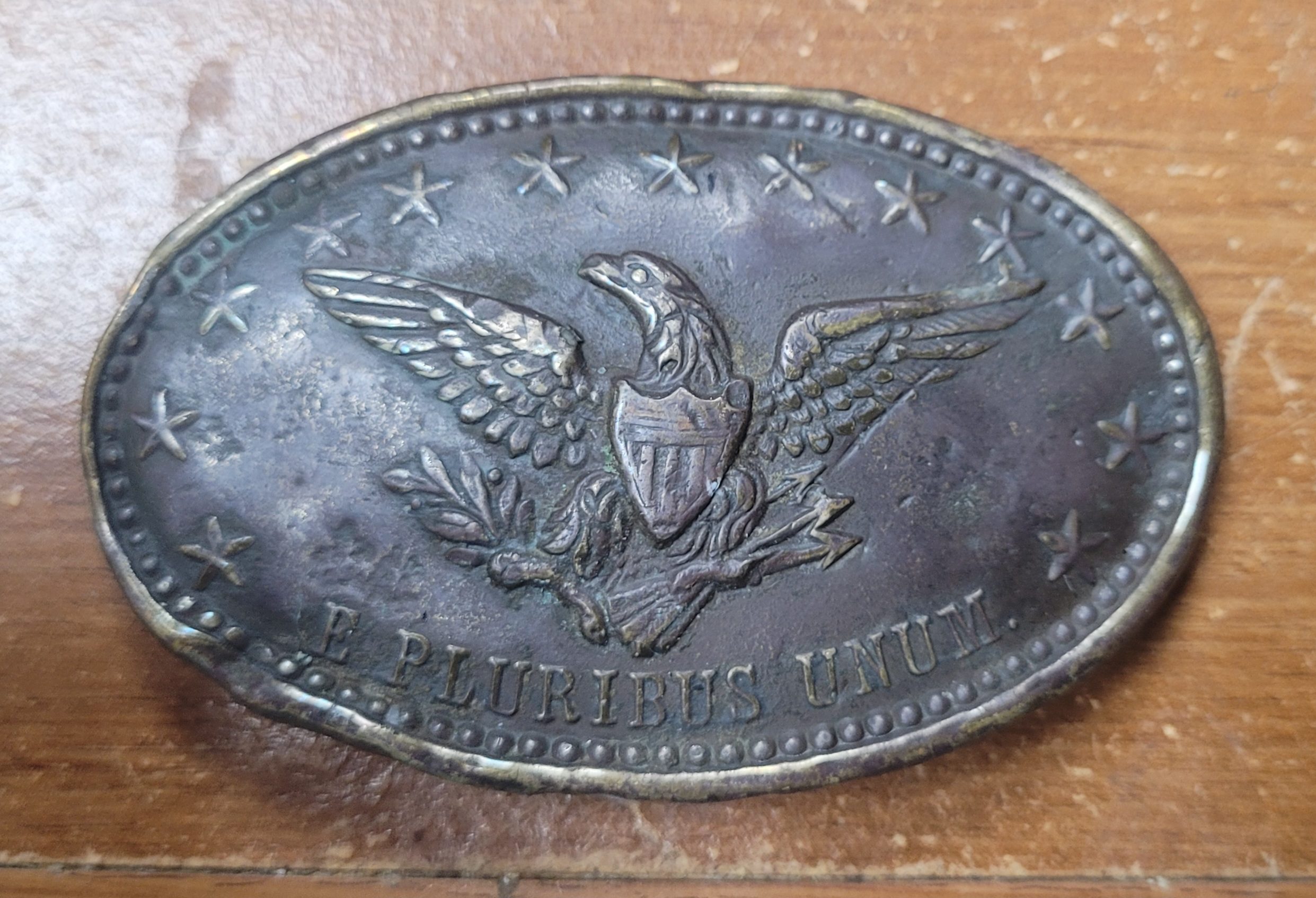 RARE Oval eagle belt plate from Franklin, Tennessee battlefield RARITY of 9!