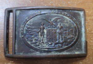 Exceptional and RARE Civil War Maryland sword belt plate!