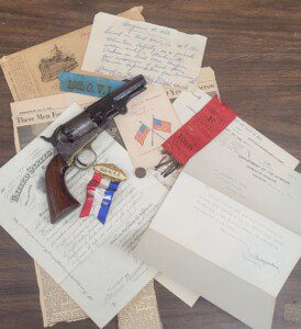 Exceptional Civil War Manhattan Pocket Navy percussion revolver, near FINE! 16th Ohio Infantry