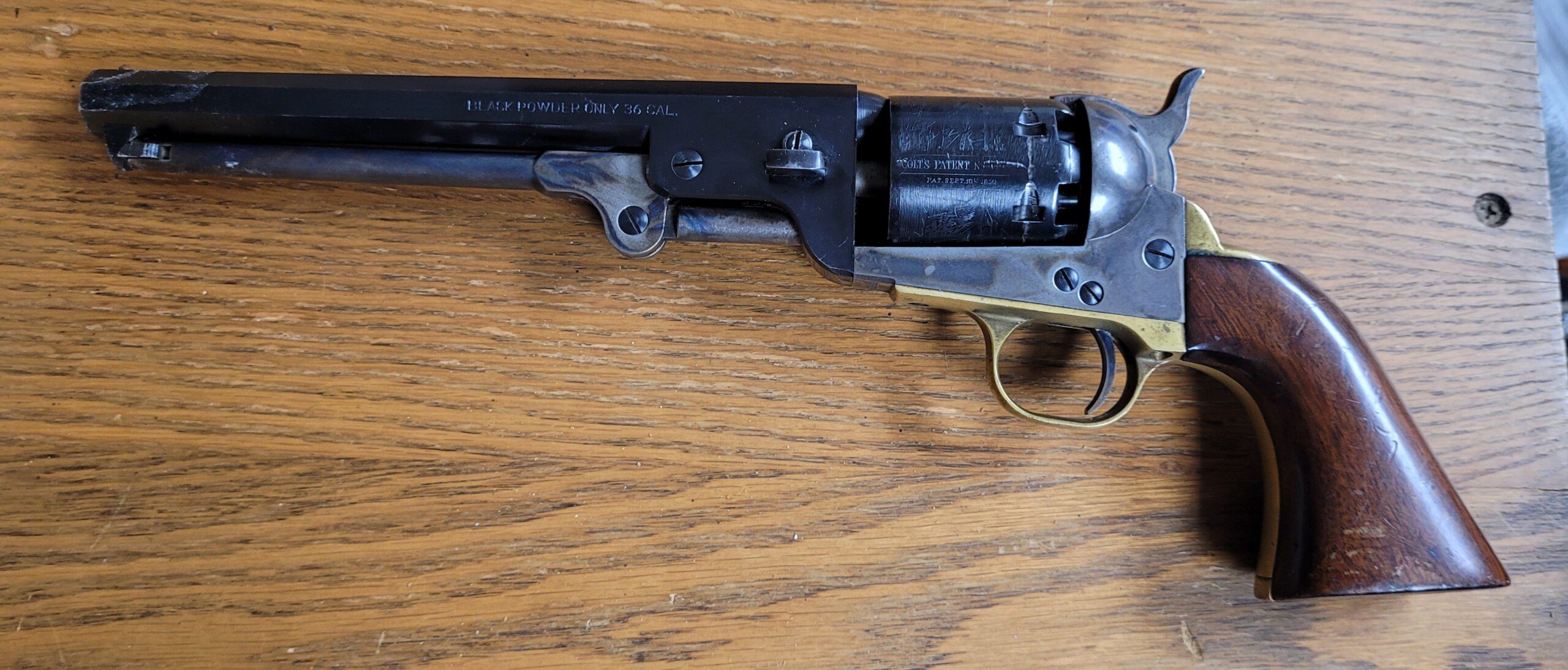 Nice quality functional REPLICA Civil War M1851 Colt Navy percussion .36 revolver by Pietta - Image 2