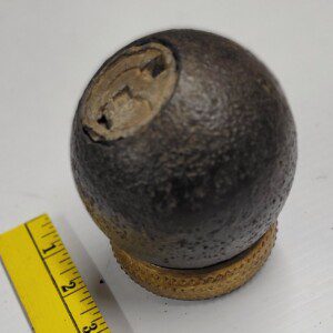 Excellent field found 6 lb. Bormann artillery shell, Sharpsburg/Antietam, Maryland