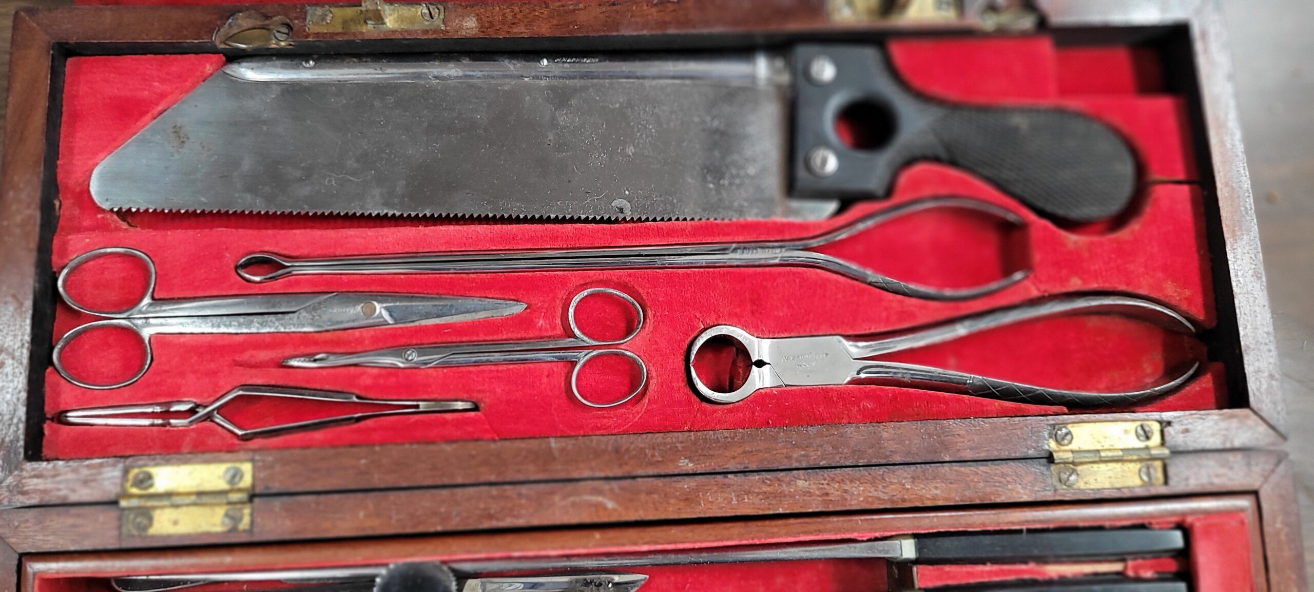 VERY RARE US Hospital Department field surgical kit, 3 tier, recovered from Cedar Creek battlefield! - Image 4